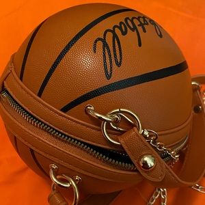 Basketball logo purse